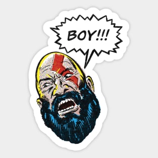 Boy!!! God of War - Kratos Sticker